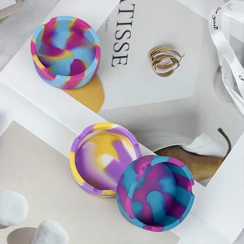 1pc Classic Camouflage Portable Silicone Ashtrays,Smoking Cigarette Cigar Weed Accessories Home Desk Accessories Ashtray