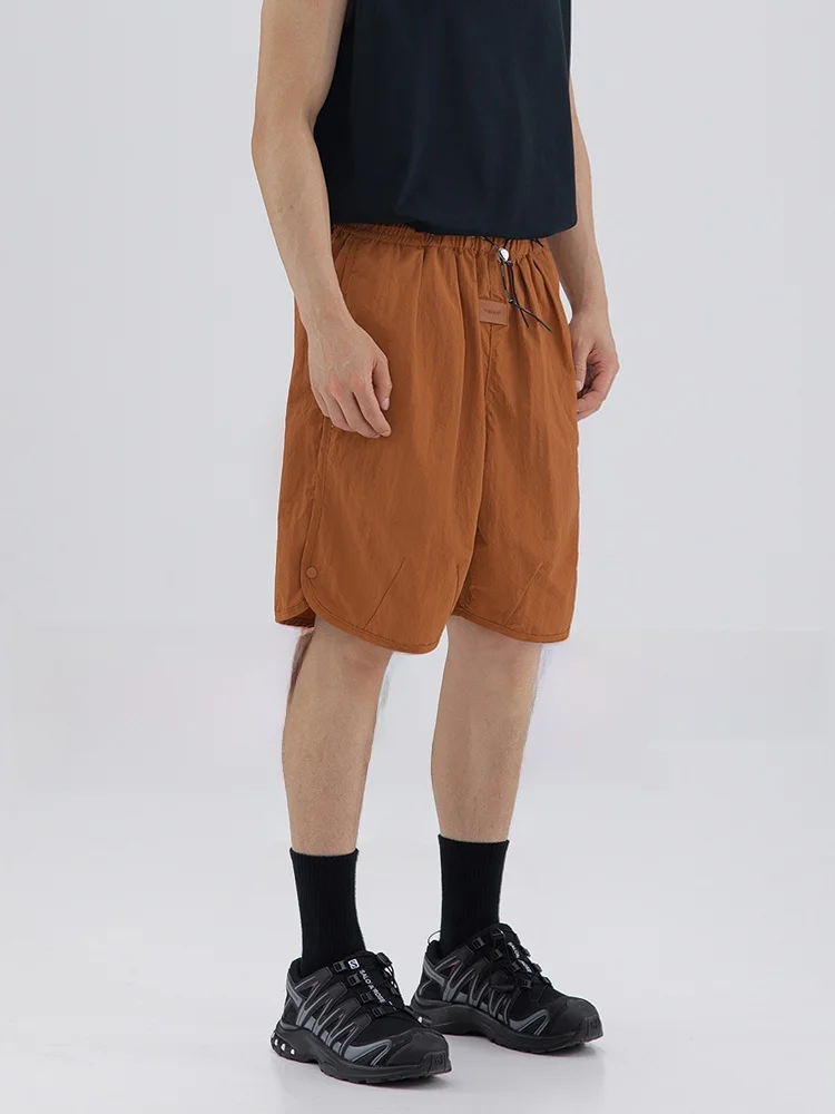 

Men's Breathable Wide Leg Five-Quarter Casual Pants Thin Summer New American Retro Loose Slimming Sport orts