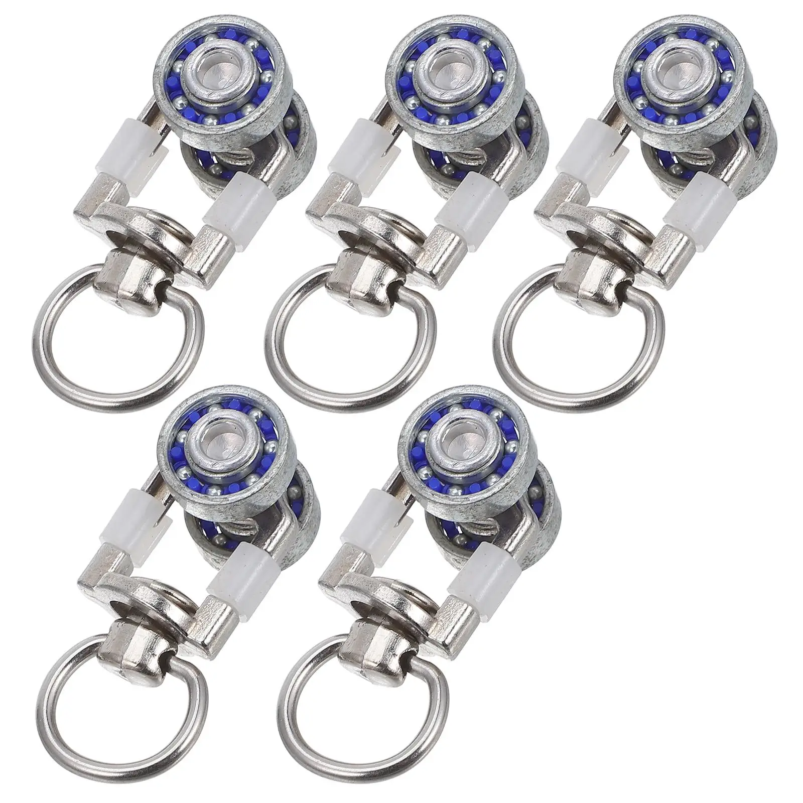 

5 Pcs Curtains Metal Bearing Roller Track Rollers Wheels for Pulley Carrier Drapery with Pulleys