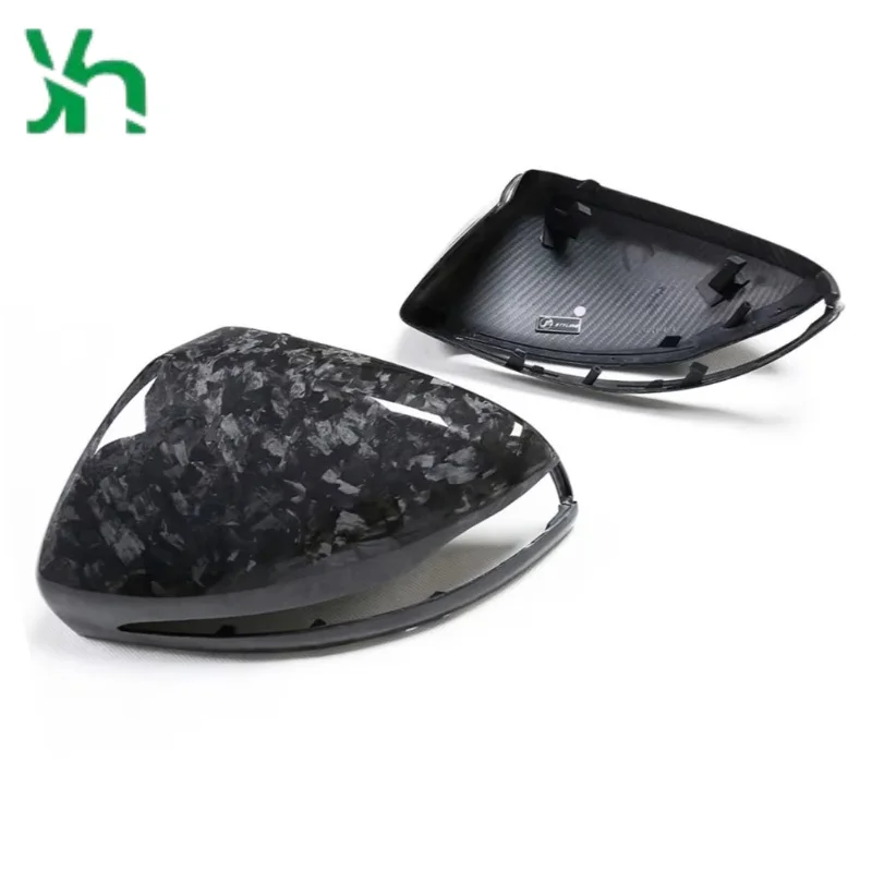 لمرسيدس بنز W222 W213 X205 W238 W205 C S GLC E AMG حافظة مرآة الباب غطاء مرآة من ألياف الكربون الجافة