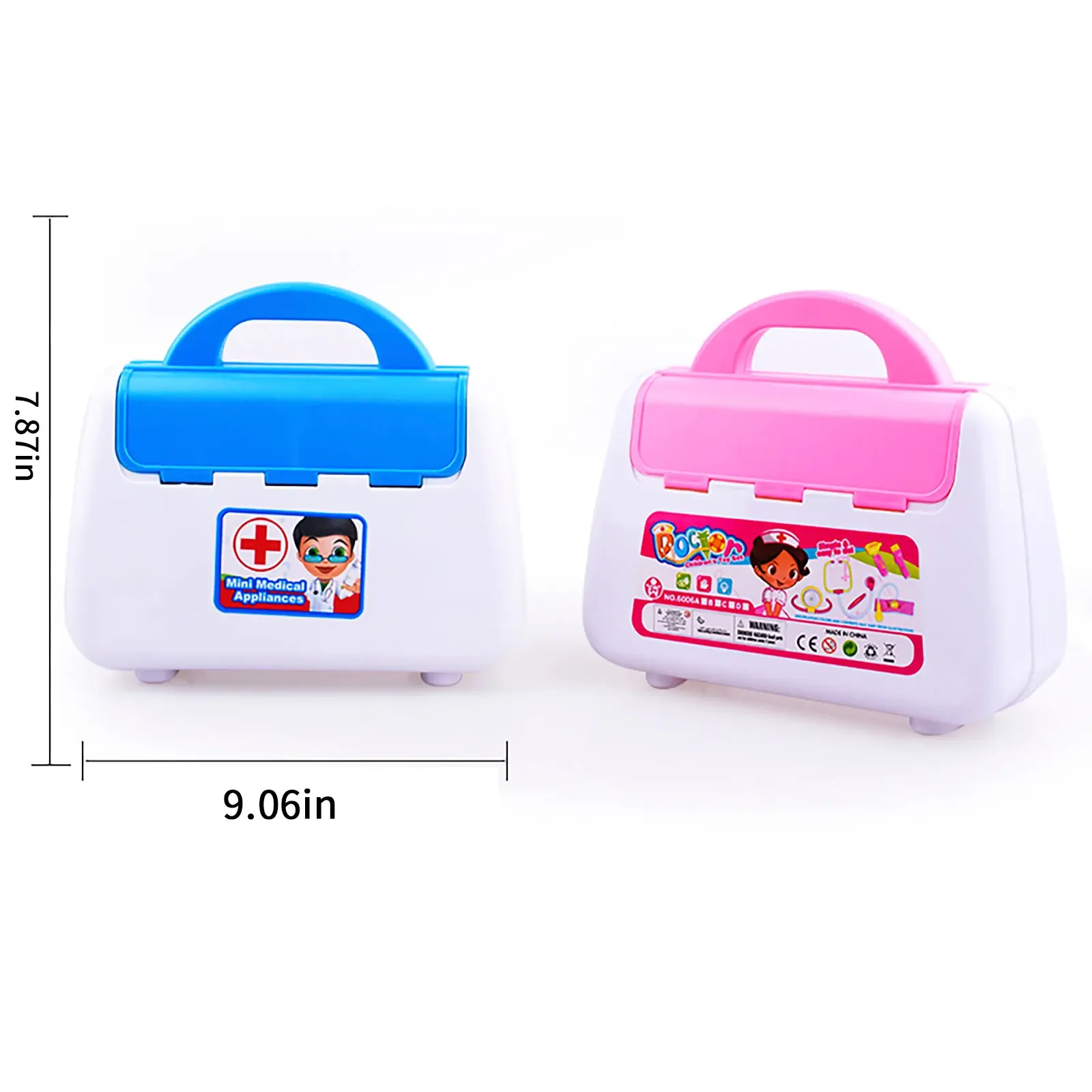 15 piece set with Children's sound and light medicine box doctor and nurse's simulated medical tools family toys