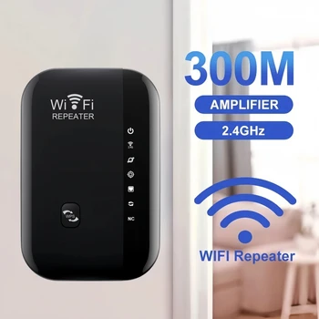 300 Mbps WIFI Tekrarlayıcı Uzaktan Wi-Fi Amplifikatör 802.11N WiFi Sinyal Güçlendirici Ağ Amplifikatörü Ev/Ofis Kablosuz Tekrarlayıcı
