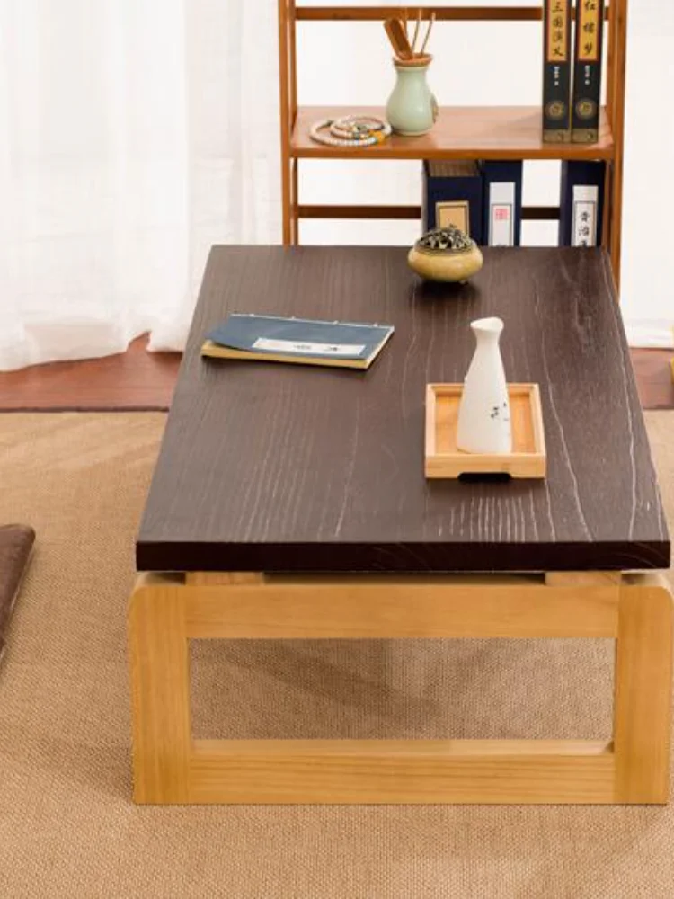 Mesa de centro de estilo moderno con patas de madera, mesa rectangular plegable de 110/120cm, mesa de té de madera multifunción para sala de estar, mesa de cóctel