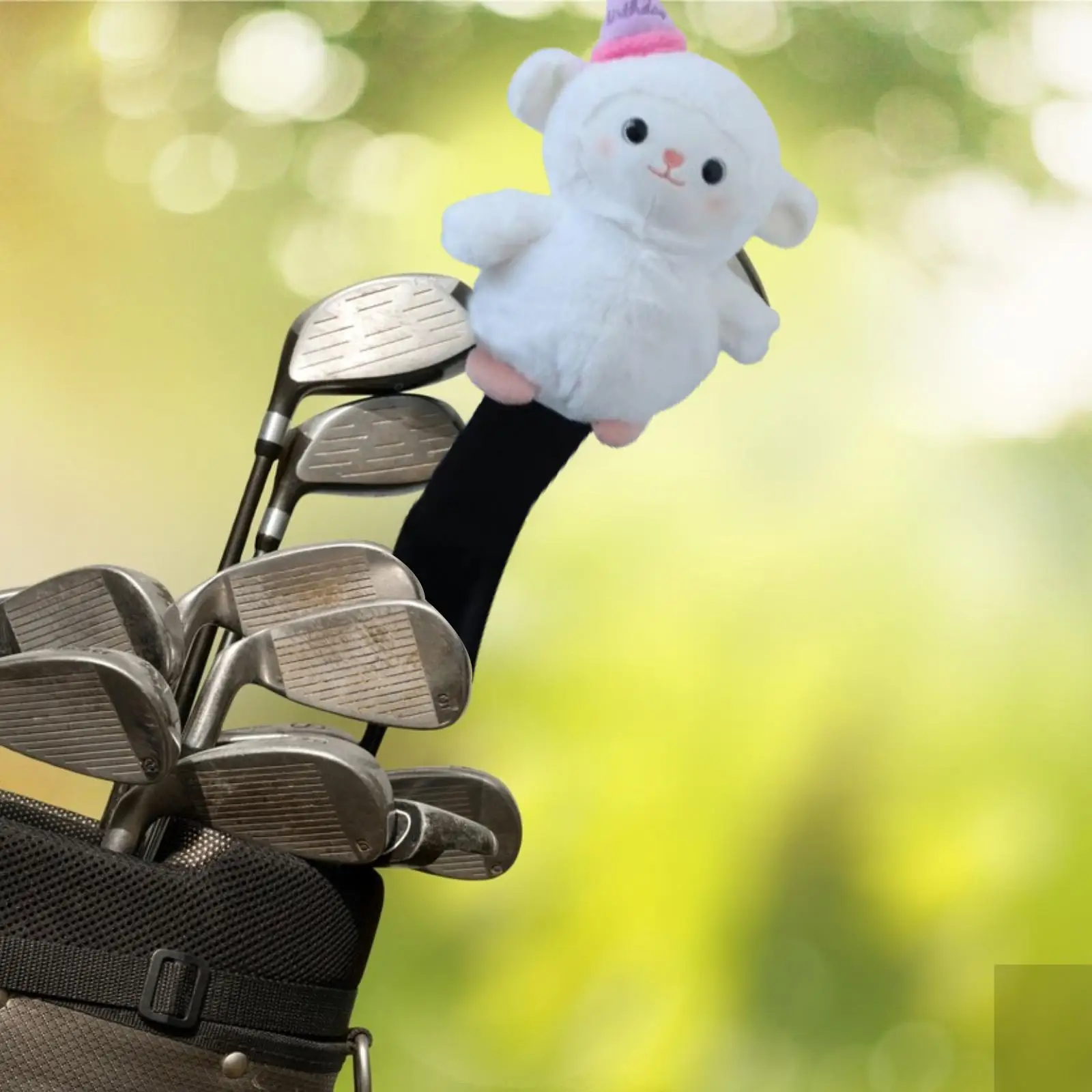 

Golf Wood Head Cover Animal Shaped Compact Cute Comfortable Soft Shaft