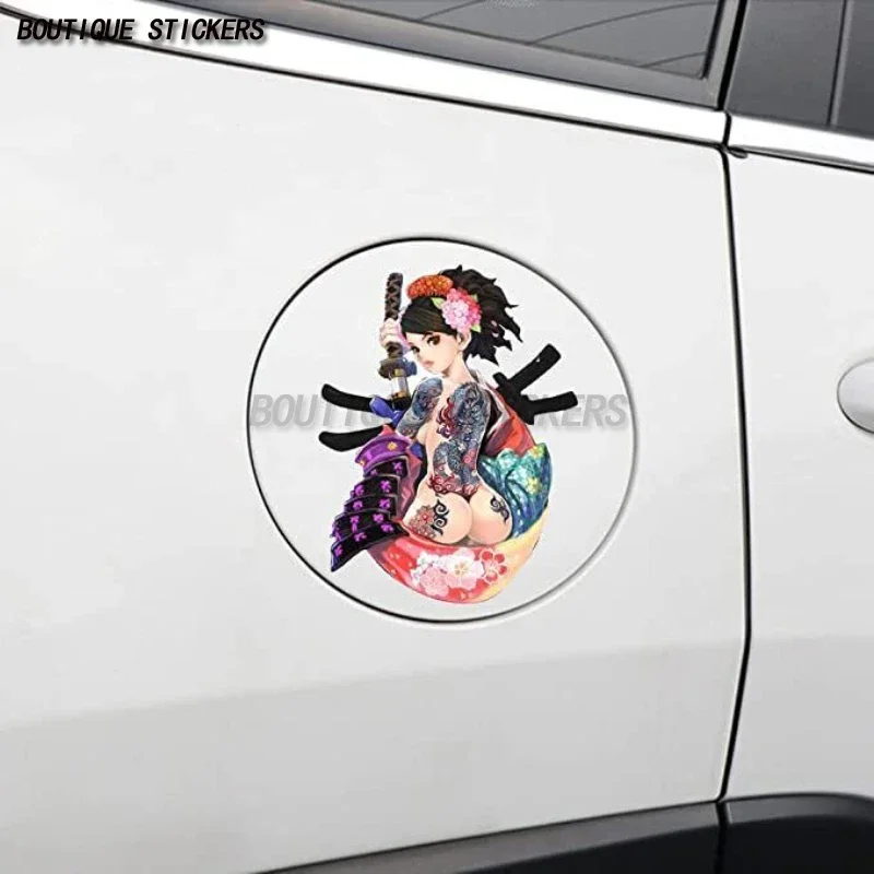 

Japanese samurai car sticker waterproof PVC car motorcycle laptop trunk window bumper refrigerator
