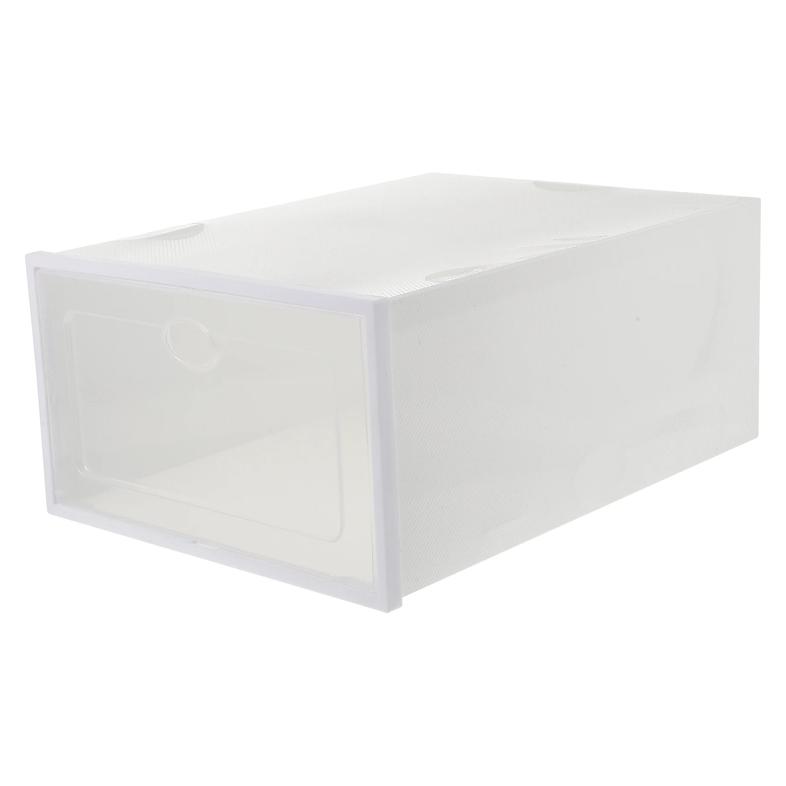 

Shoe Storage PP Transparent Storage Case ABS Thick Strong Capacity Save Shoe Container Space Creative Shoes Box ganizer