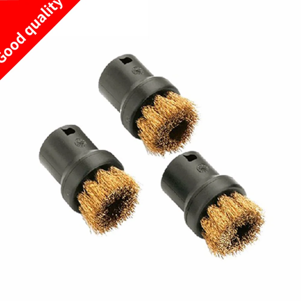 3pcs FOR KARCHER parts Brass bristle copper brush for SC1 SC1020 SC1052 SC1030 SC1122 SC1125 SC1402 SC2500 SC2600 SC952 DE4002