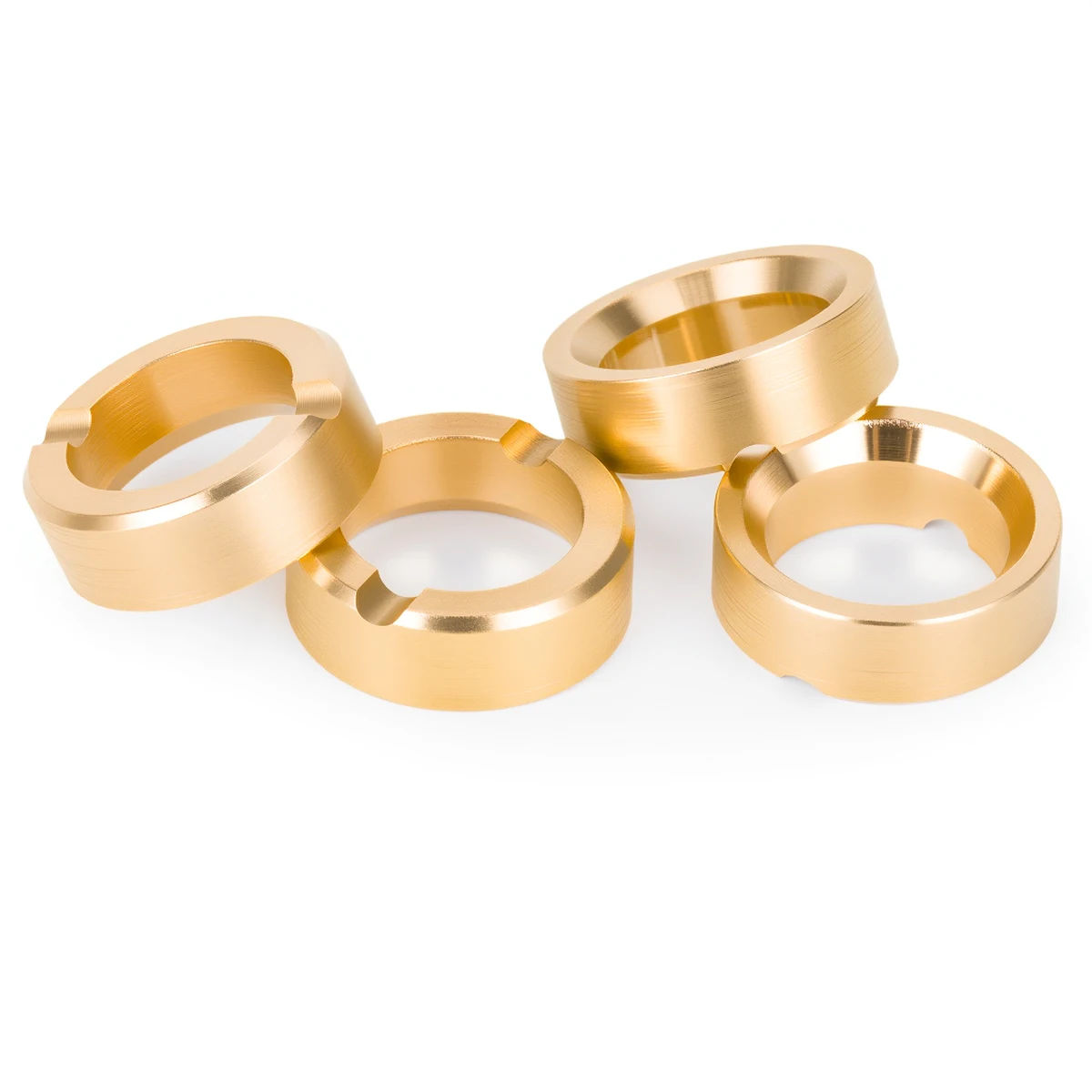 4Pcs Brass Wheel Weights Fit 0.7" Wheel Rim for 1/30 RC Crawler Axial SCX30 Ford Bronco Jeep Wrangler JLU 4X4 RTR Rock Upgrade view 5
