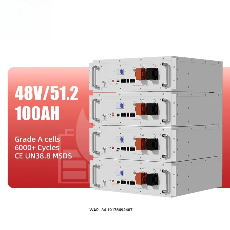 Hisun Energy Storage Lithium Ion Battery Akku 20kwh 30kwh 15kwh 51.2V 200ah 280ah 300ah 400ah 500ah 600ah 48V Lifepo4 Battery