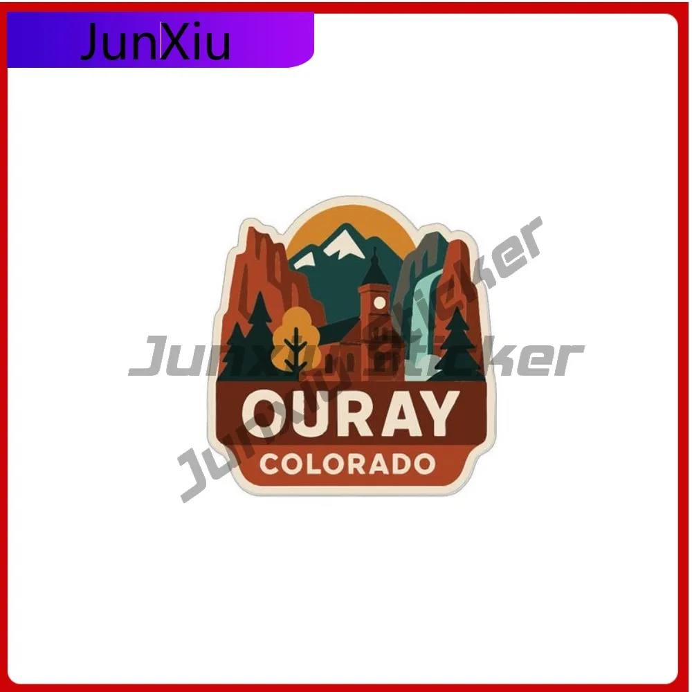 

Ouray Colorado Sticker Vinyl Die-cut Decal Accessories City Skyline Landmark Design Adventure Motorcycle Bumper Truck Pickup Pvc