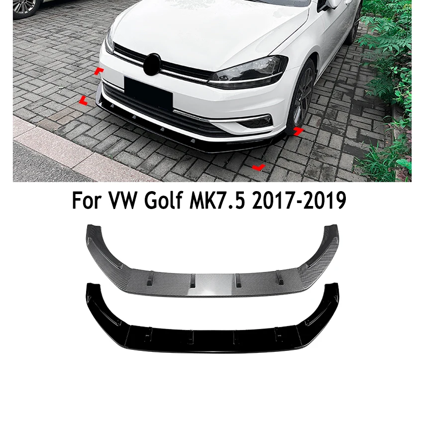 

Передний бампер автомобиля для Volkswagen VW Golf MK 7,5 2017 2018 2019, спойлер, диффузор, сплиттер, автозапчасти послепродажного обслуживания