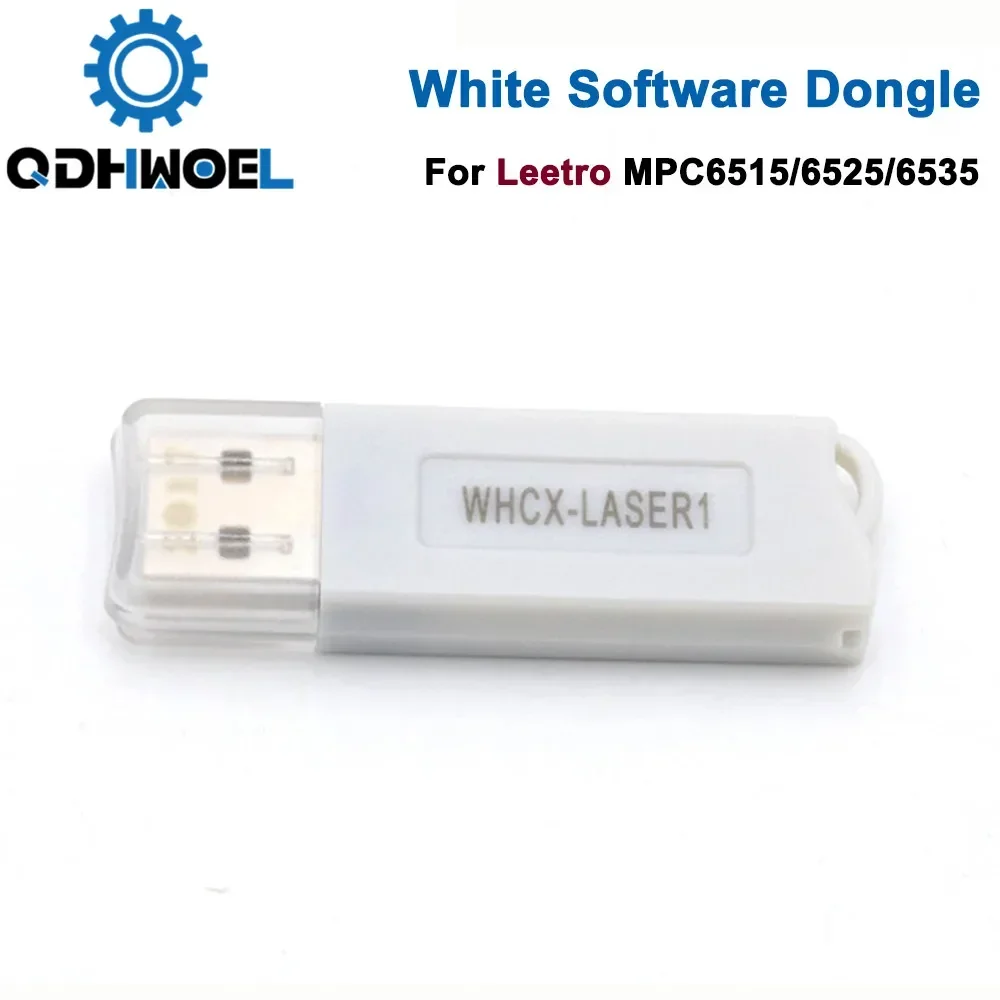 QDHWOEL Leetro USB White Software Dongle لوحدة تحكم ليزر Co2 MPC6515 MPC6525 MPC6535 MPC6565