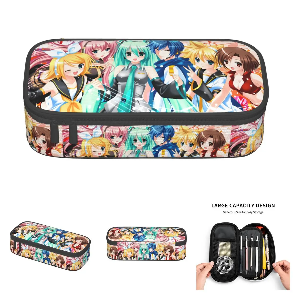 

Project SEKAI COLORFUL STAGE! Feat. Hatsune Miku Pencil Cases for Boys Girls Large Capacity Pen Box Bag School Supplies