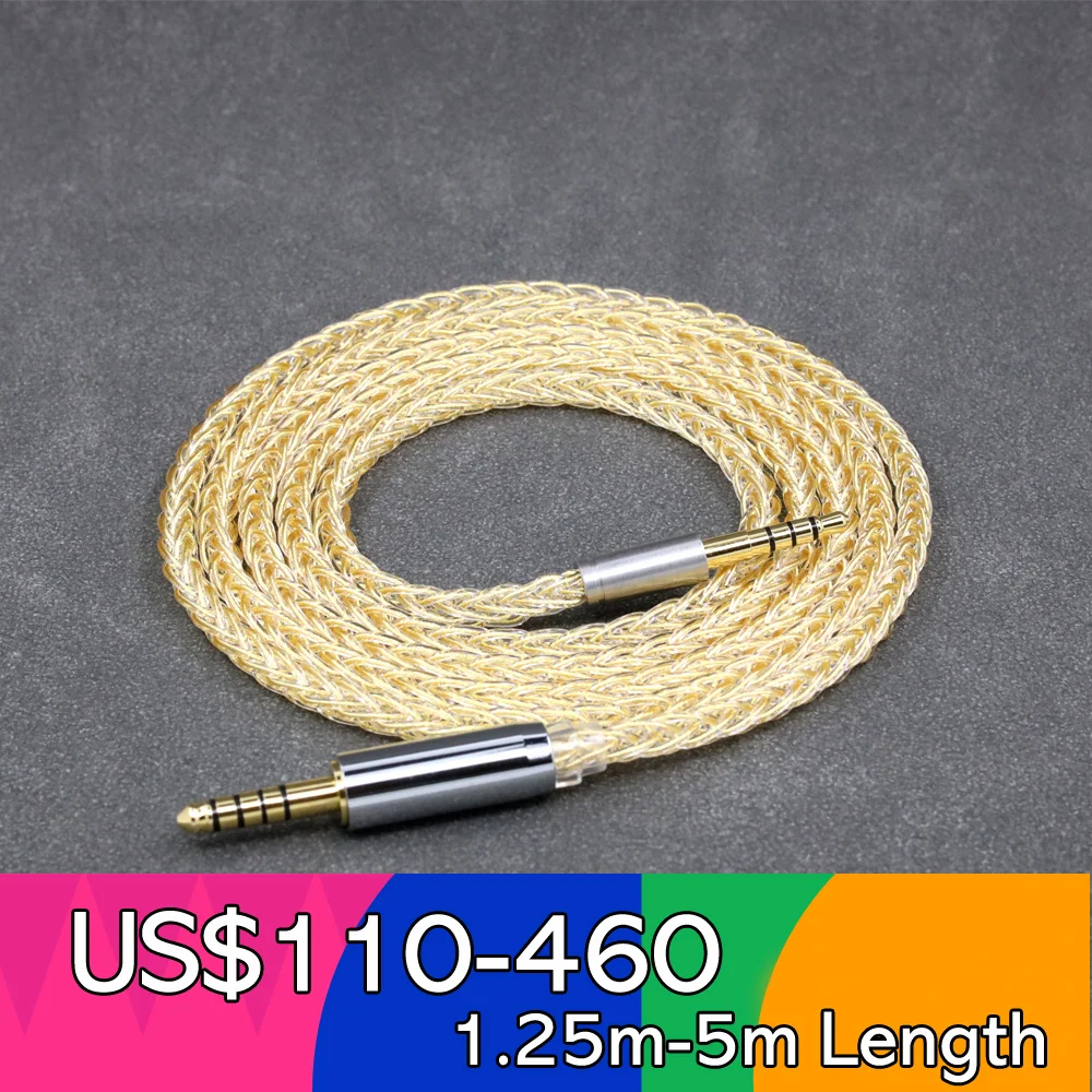 8-ядерный 99% 7n чистый серебряный 24-каратный позолоченный кабель для наушников Denon AH-mm400 AH-mm300 mm200 Beats solo2 solo3 LN 008438