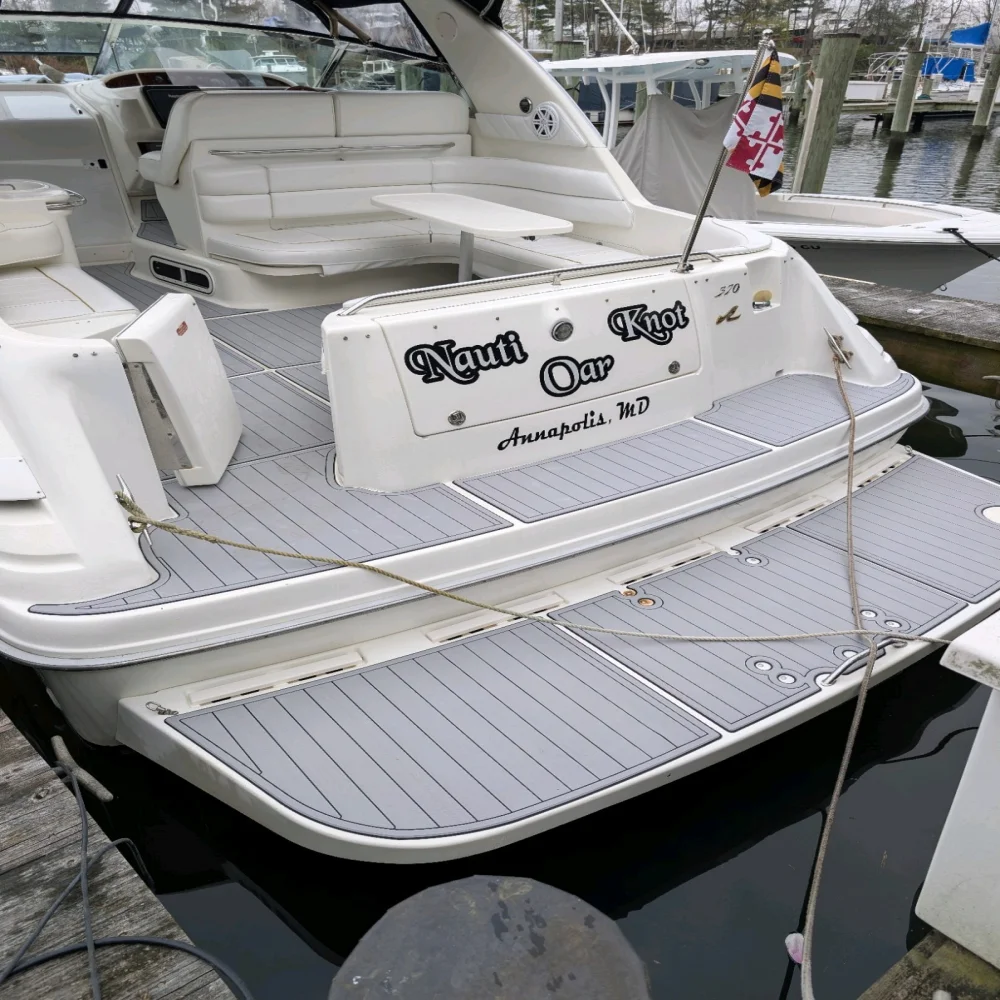 

1994-1999 Sea Ray Sundancer 370 Платформа для плавания Кокпита Pad Лодка EVA Тиak Пол SeaDek Gatorstep Стиль Самоклеящаяся V140 B11v