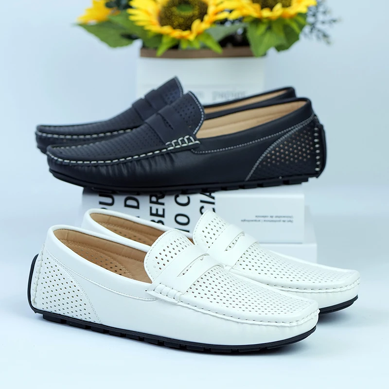 

Мужская летняя повседневная модная обувь с перфорацией, универсальная и стильная