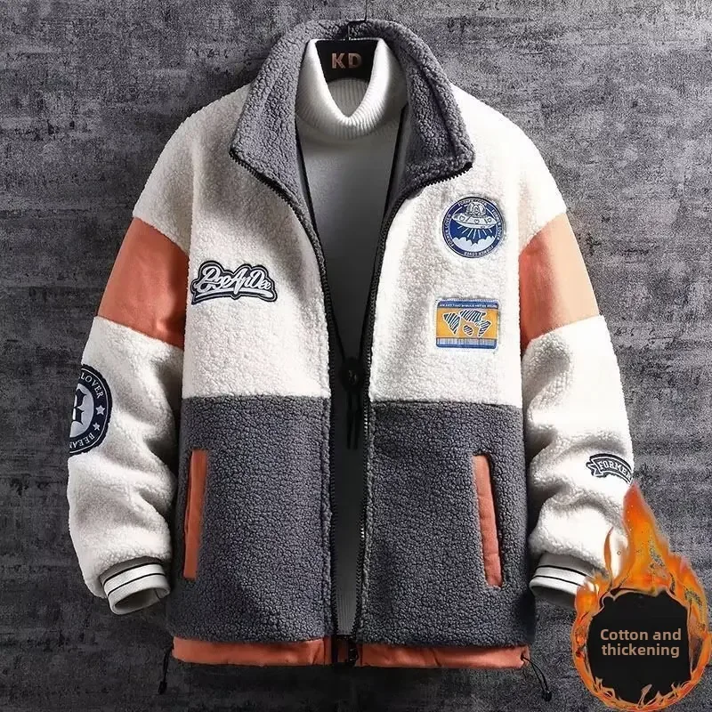 Winter männer Wolle Top Jacke Koreanischen Stil Trendy Vielseitig Casual Lose Fit Fleece Gefüttert Verdickt Shake Fleece Jacke Für männer