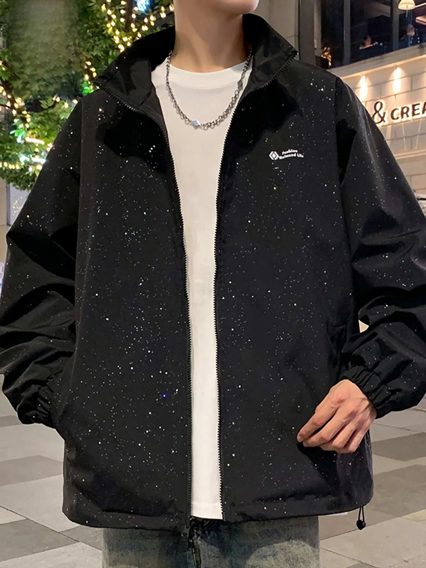 

Мужская куртка TUCANO свободного кроя с капюшоном, весна-осень, повседневная, модная, из полиэстера, ветрозащитная, черная, верхняя одежда для молодежи, городской стиль