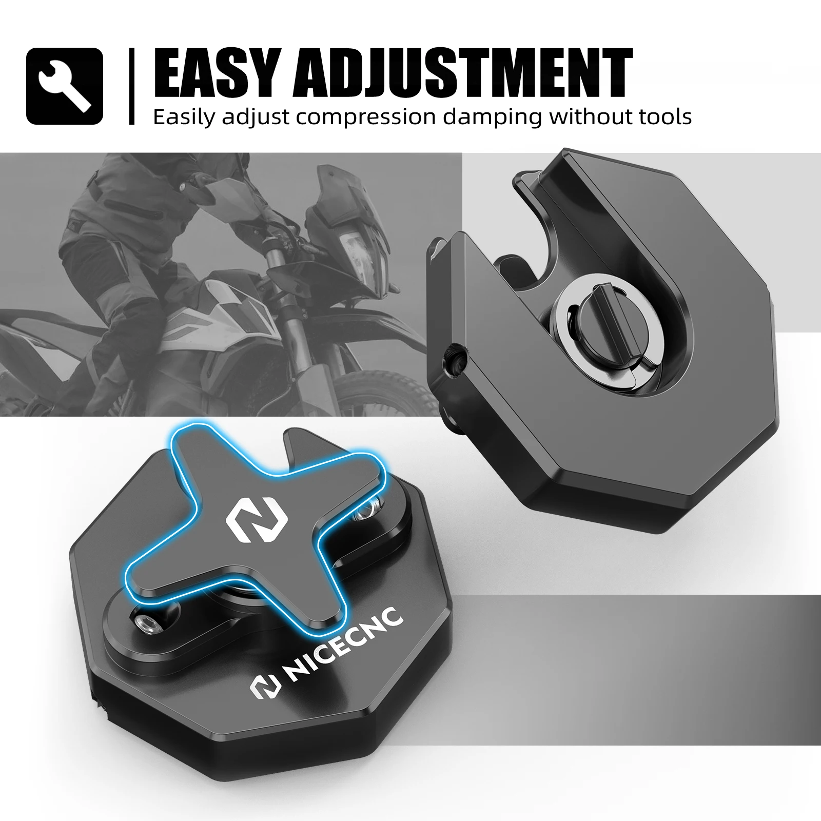 For Yamaha WR250F WR450F 2015-2023 Front Forks Adjustment Knob YZ125 YZ250 YZ250F 2008-2023 YZ450F YZ125X YZ250X YZ250FX YZ450FX