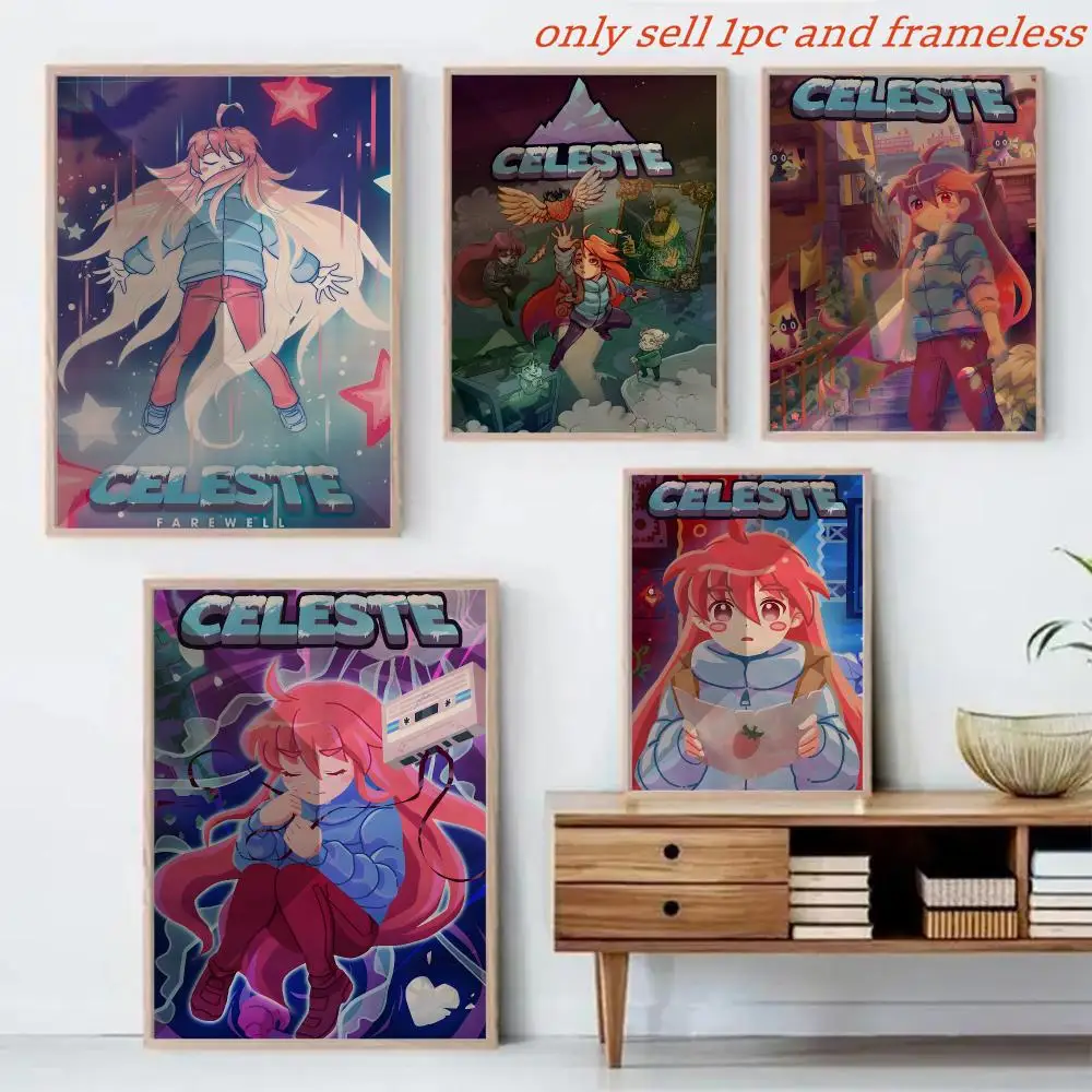 Pretty Popular Video Game C-celeste Poster Canvas Mural For Interior Walls Crease-Free Beautiful For Living Room Bedroom
