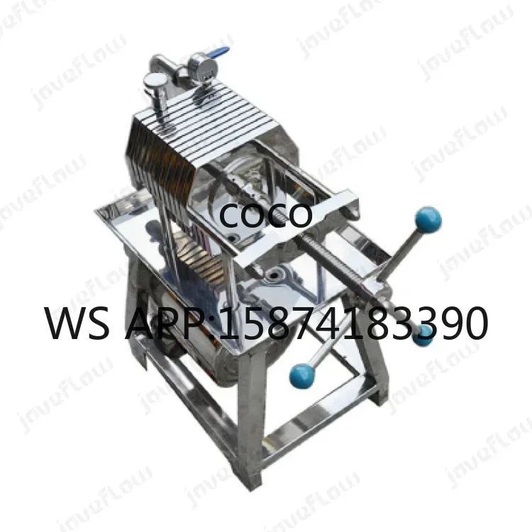 304 316L Stainless Steel Plate Frame Filter Press for Beer Wine Peanut Sunflower Seeds Filtration