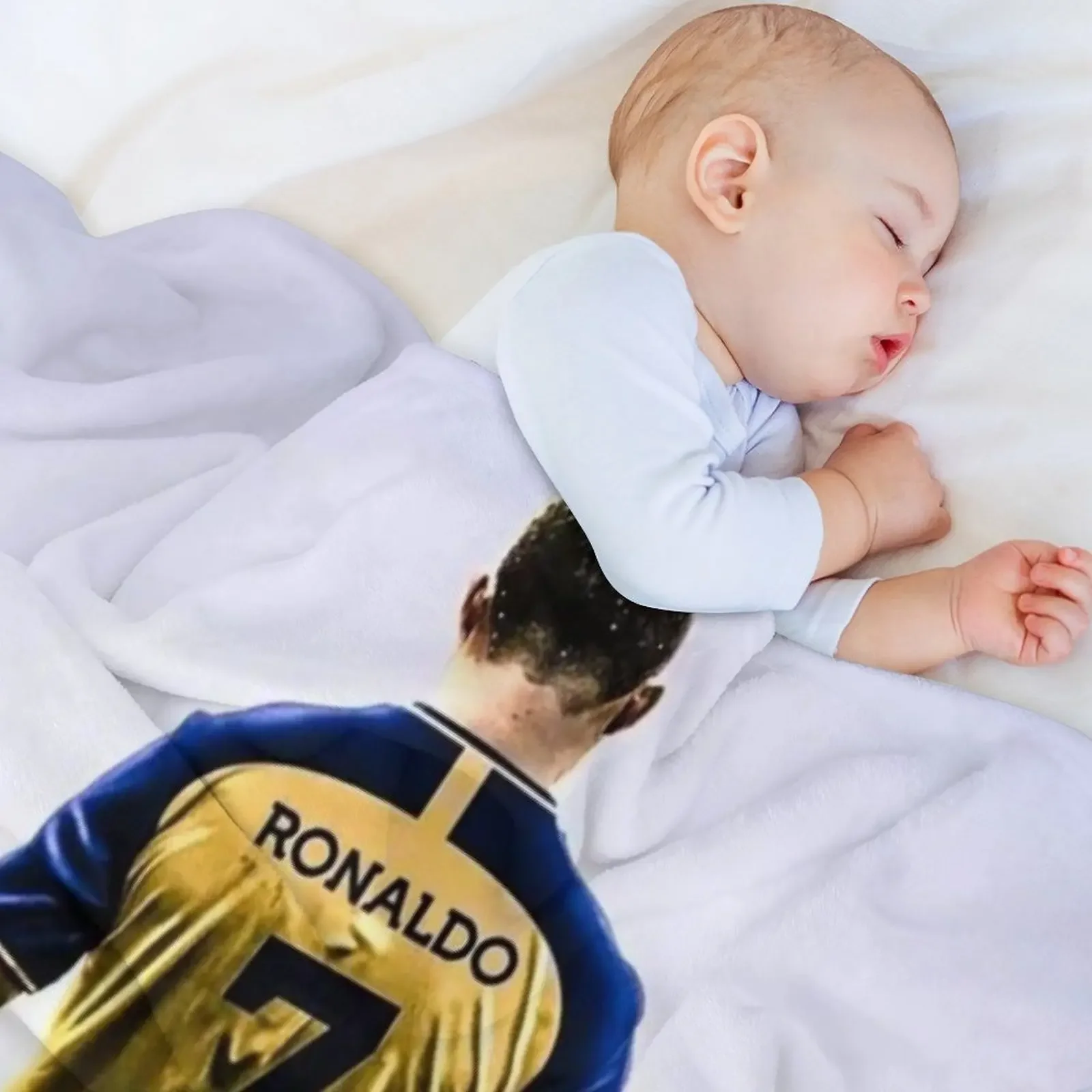 CR7 Al Nassr جديد رمي بطانية Hairys ديكور أريكة الفانيلا النسيج لينة سرير البطانيات #5