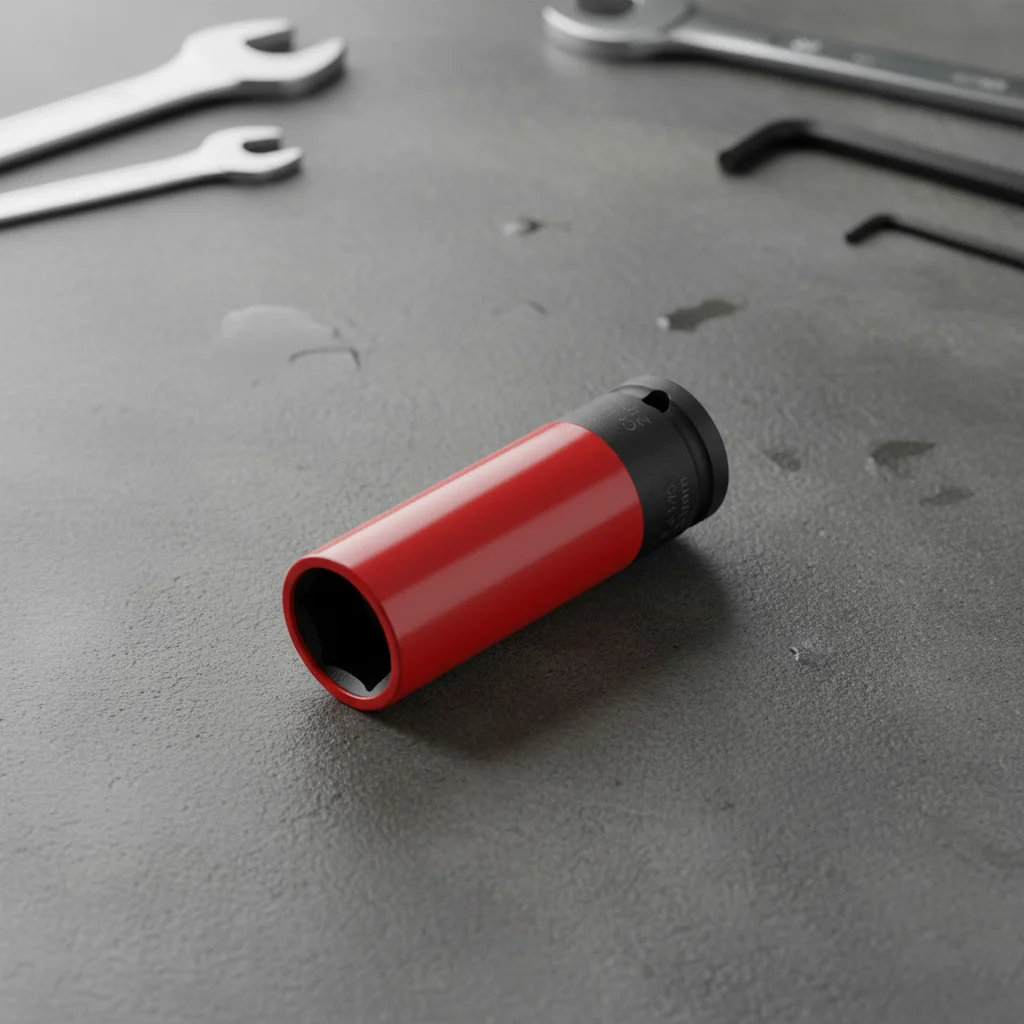 1pc 17mm/19mm/21mm Diepe Wielmoer Socket Hexagon Met Beschermende mouwen Voor Auto Wielen Handgereedschap Onderdelen