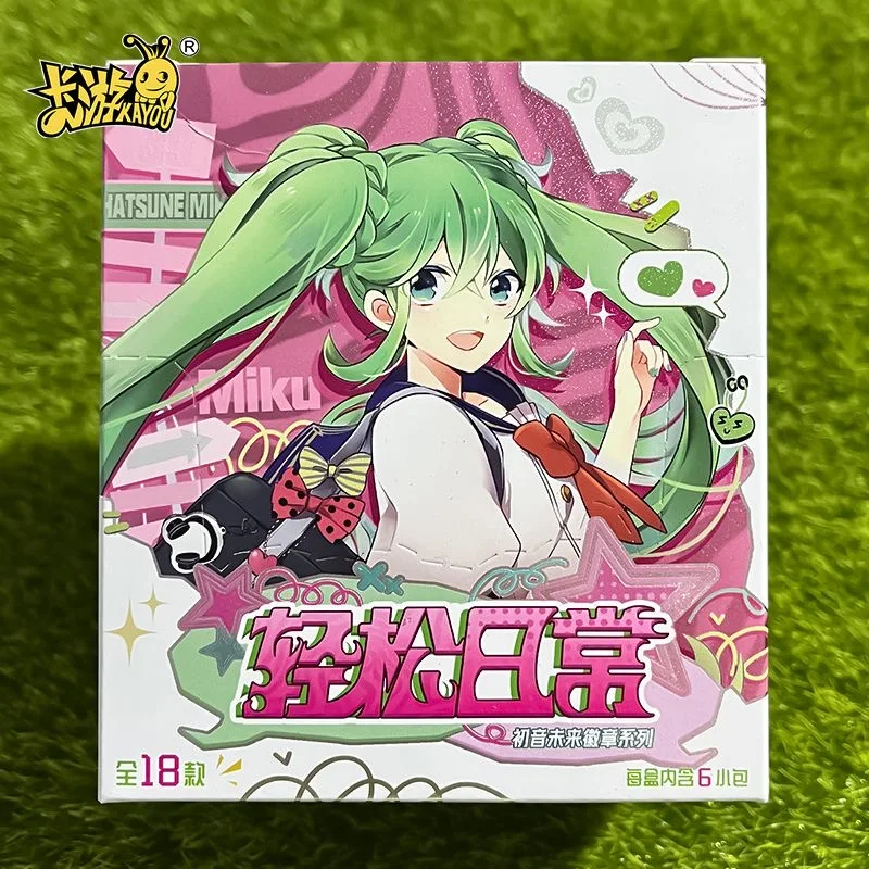 本物のkayou初音ミク簡単日常シリーズバッジブリキ製ブローチバッジ全箱アニメーションコレクションおもちゃギフト