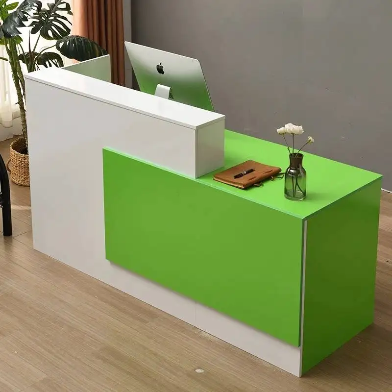

Black Brown Reception Desks Blue Orange Wood White Modern Reception Desks Luxury Classic Mostrador Recepcion Office Furniture