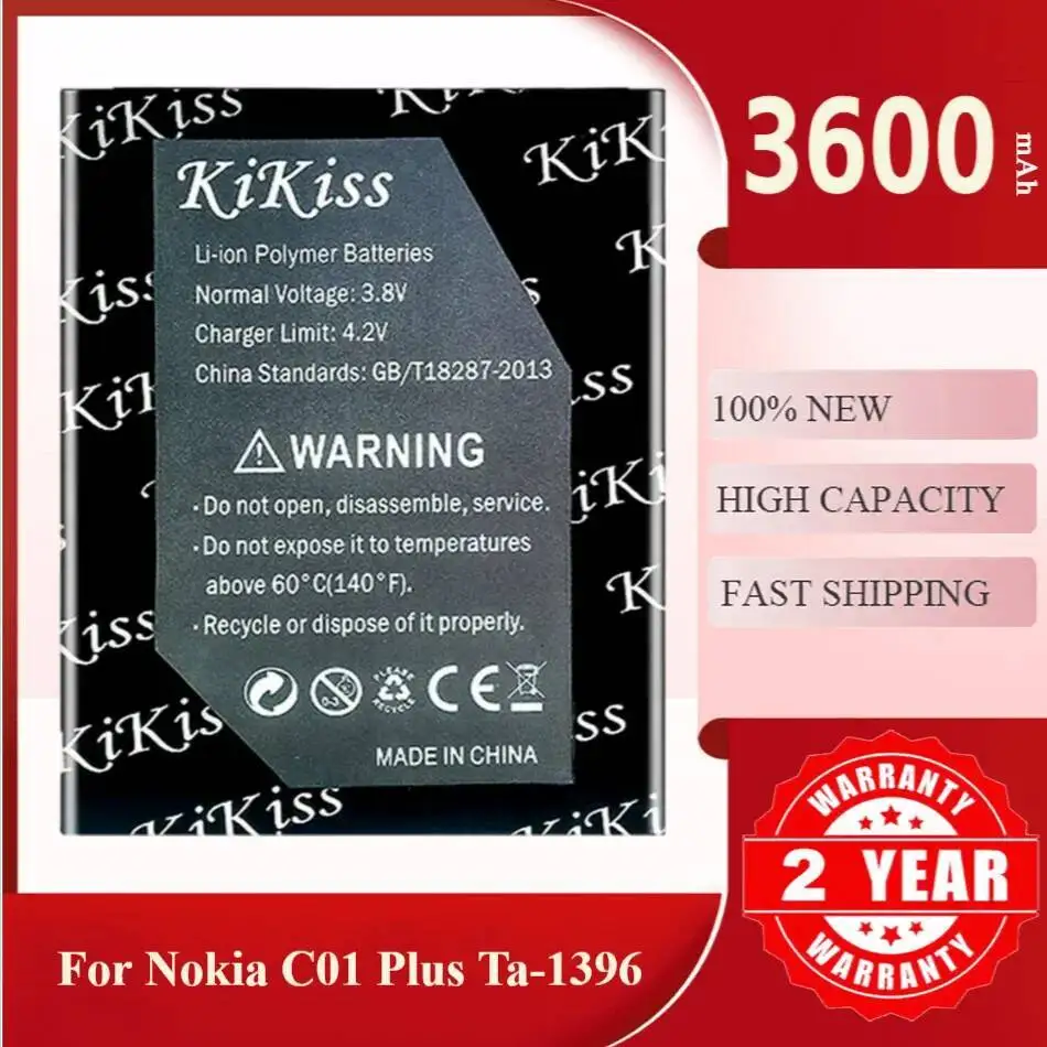 

Аккумулятор Kikiss WT140 3600 мАч для Nokia C01 PLUS TA-1396