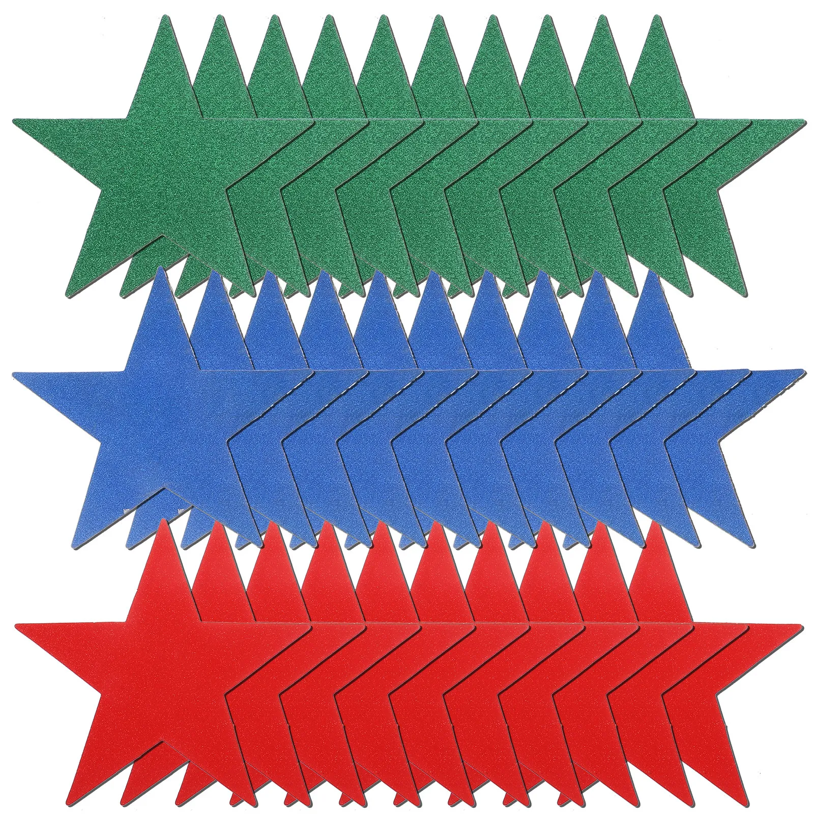 

30Pcs Colorful Pentagram Paper Cutouts School Party Decorative Wall Art for Children DIY Craft Projects Classroom Blackboard