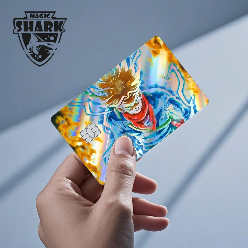 Magic Shark Goku Vegeta Cool Shinny Holographic Laser Kreditkartenaufkleber Film Front Skin Cover – Detail 10