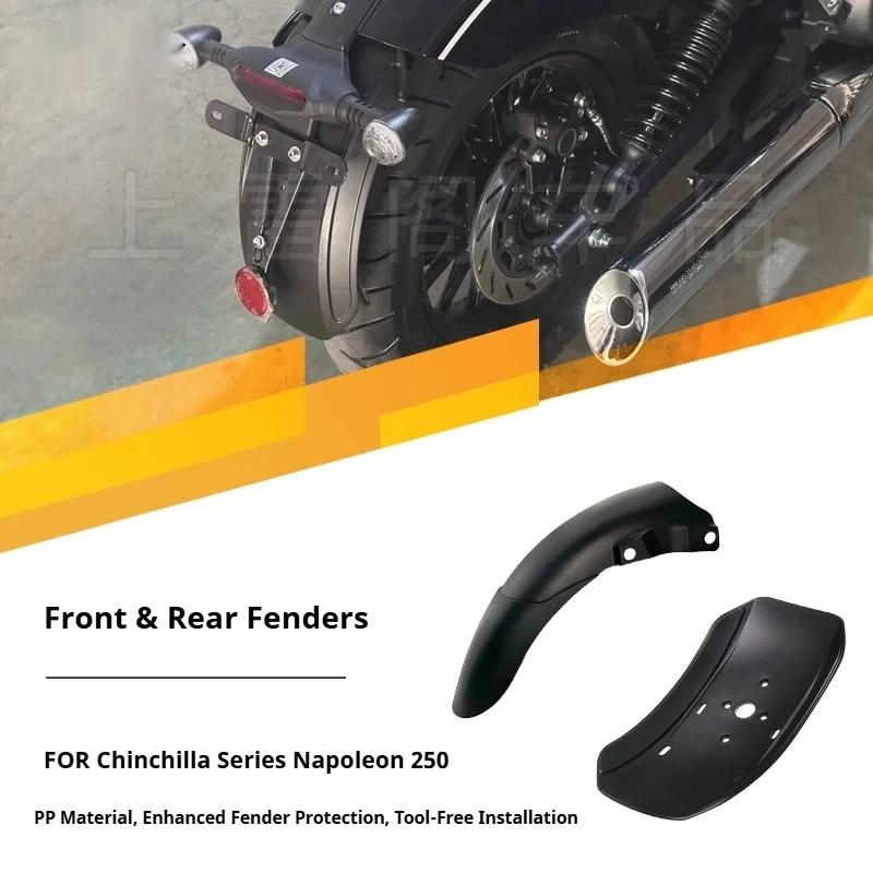 For Benda Chinchilla 250 350 450 500 Napoleon 250 Extended Fender Mudguard No-Drill Accesorios Moto