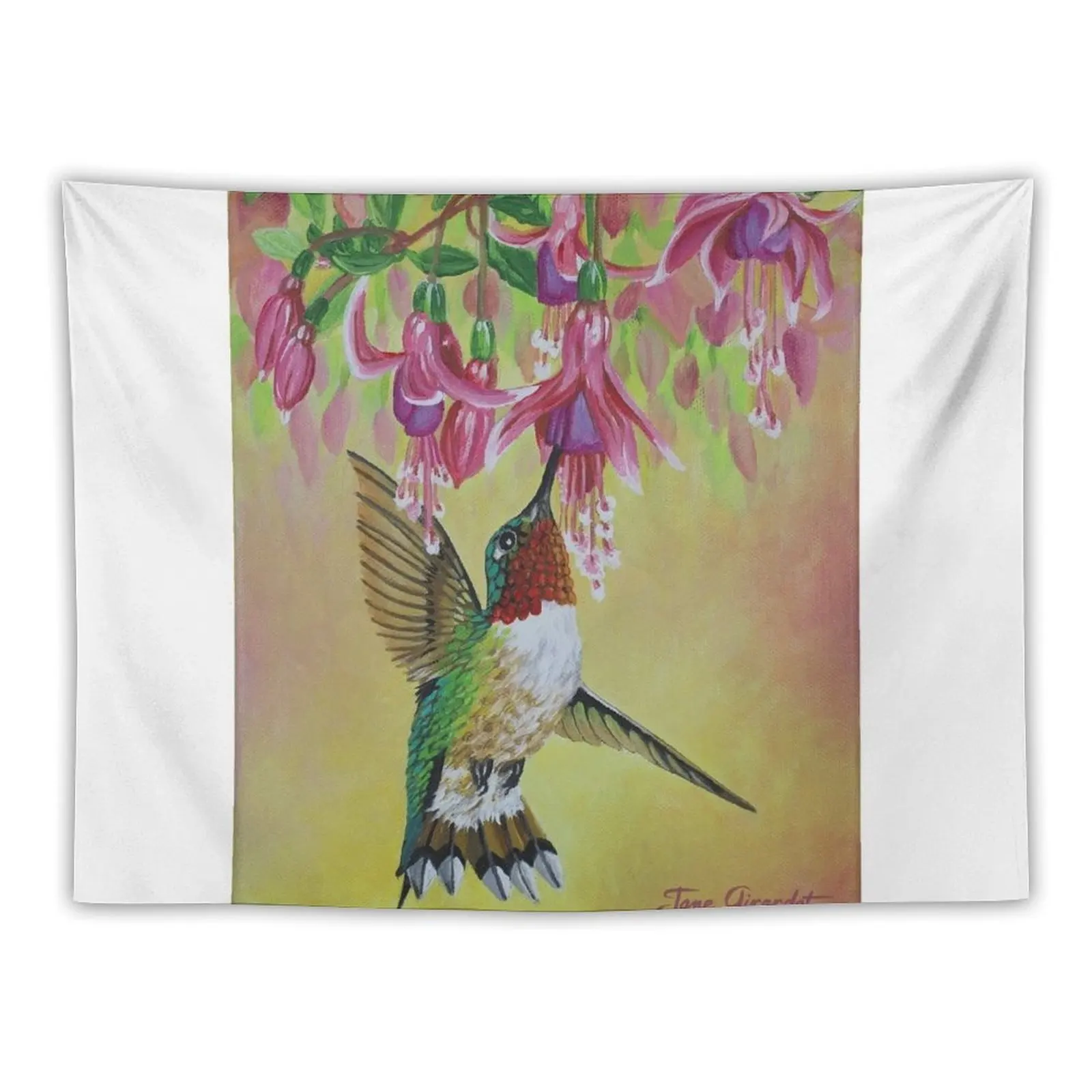 Anna's Hummingbird 3 Tapestry Wall Tapestries Home Decor Accessories Wall Hanging Decor Tapestry