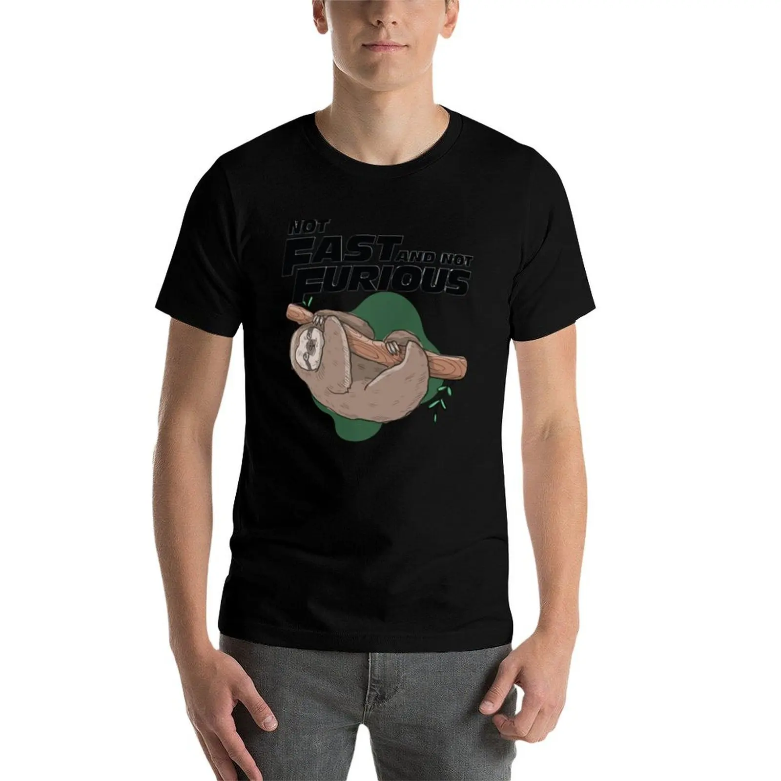 Not Fast Not Furious T-Shirt Big and Tall Casual T-Shirt - view 4