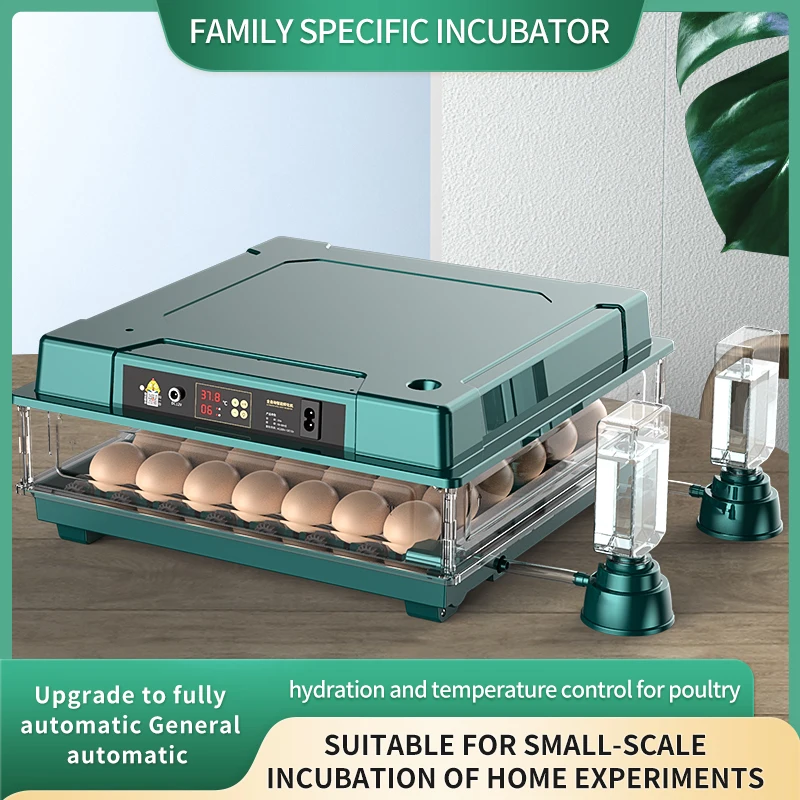 42-63 Eggs Incubator with Egg Candler, Hatching days display , Bring a water bottle, Incubator for Chicken Duck Goose Quail Eggs