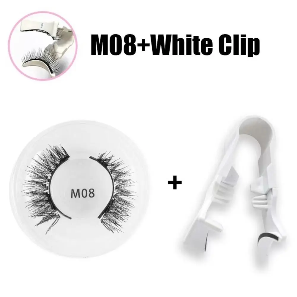 Magnetic Magnetic False Eyelashes DIY Glue Free Magnetic Eyelashes with Clip Reusable Individual False Eyelash Clusters Female