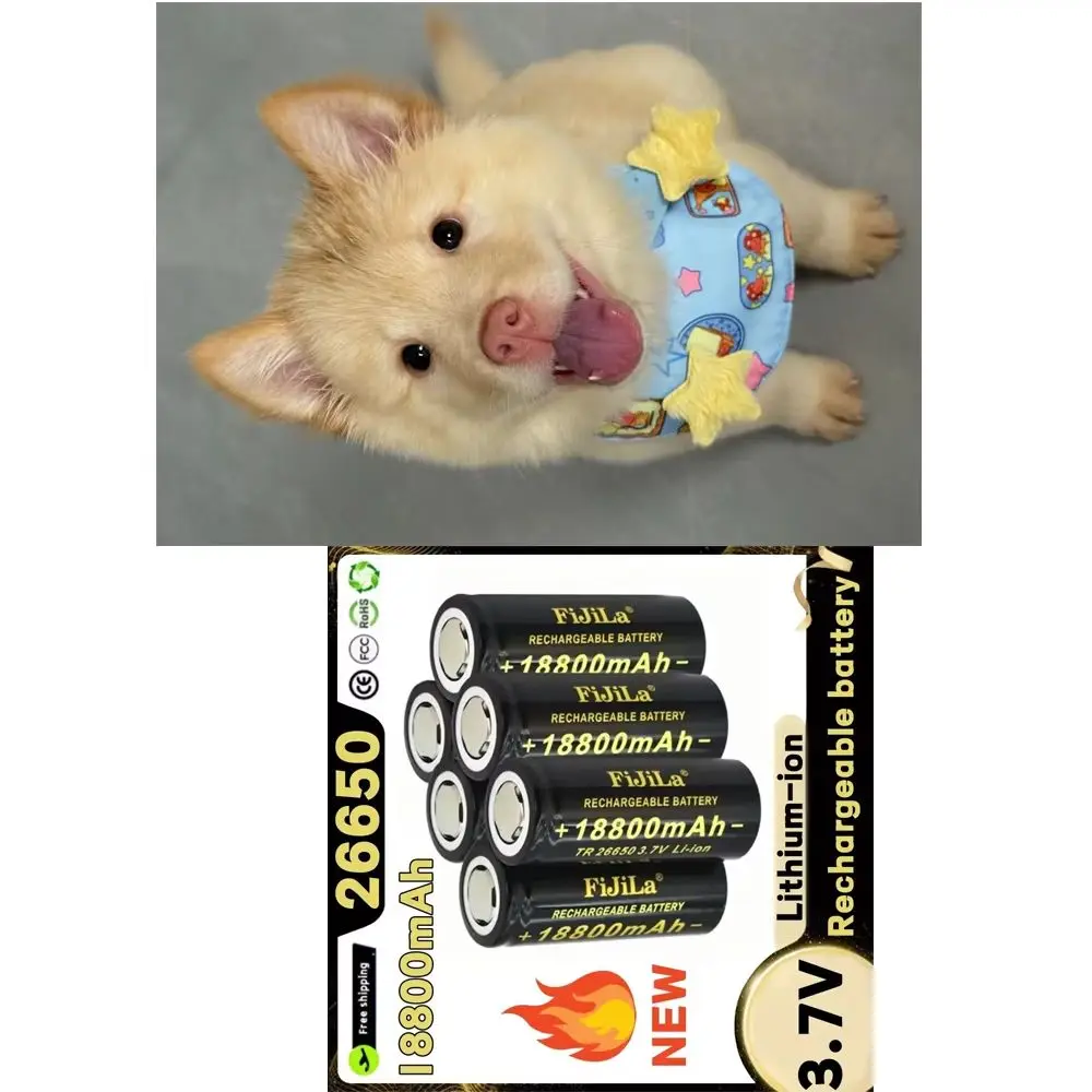 ~~100% Original ✨26650 Hochwertige Batterie 3.7V 18800mAh 50A Lithium-Ionen Akku Passend Für 26650 LED Taschenlampen✨
