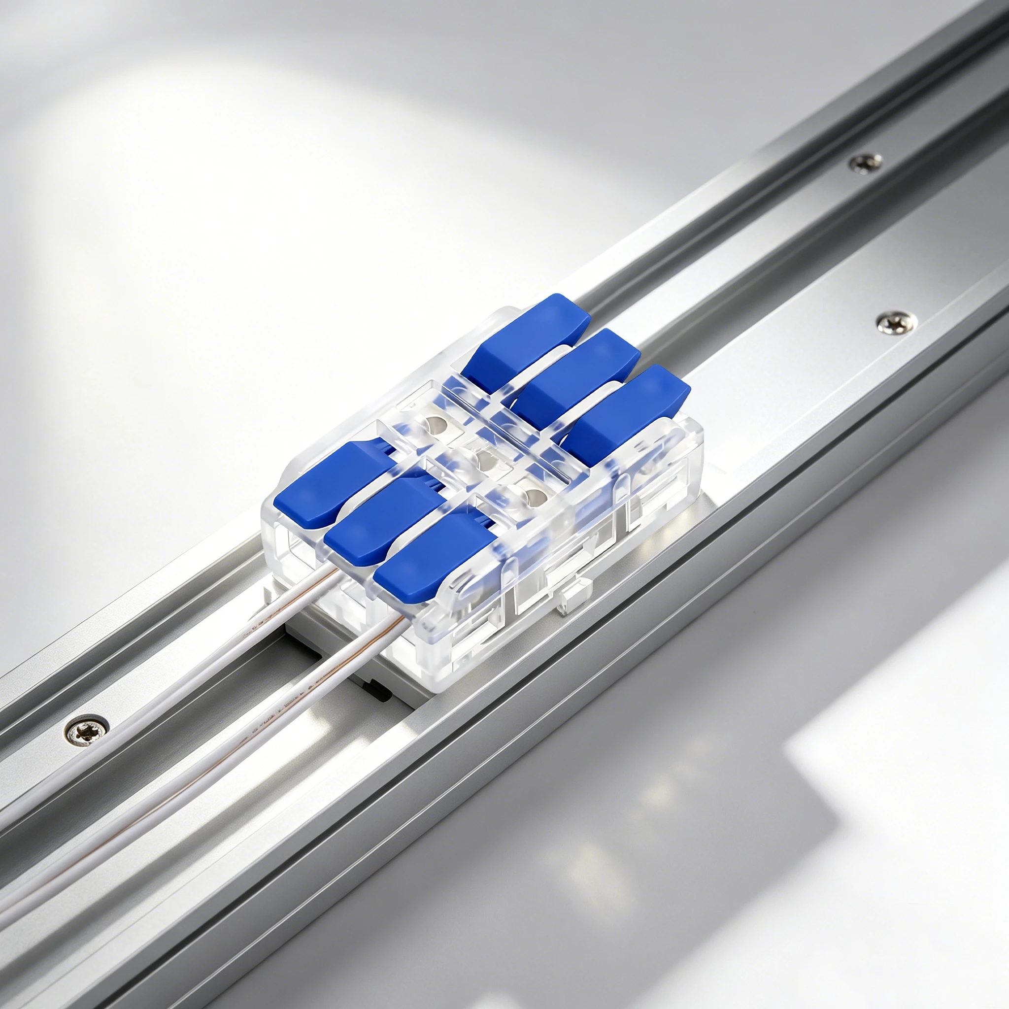 60PCS LT-3 Push-In Quick Wire Connectors, 3-position Spliceable Hard Wire Clamps, Fast Electrical Connectors for Industrial Ligh