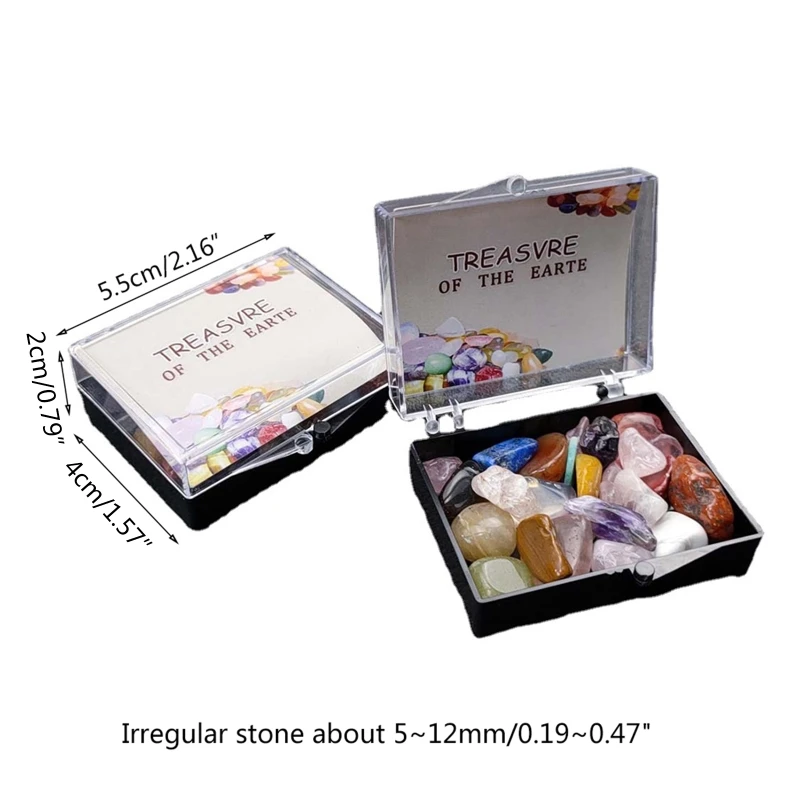 عينة أحجار كريستالية طبيعية جميلة بألوان متنوعة ناعمة للأطفال البالغين