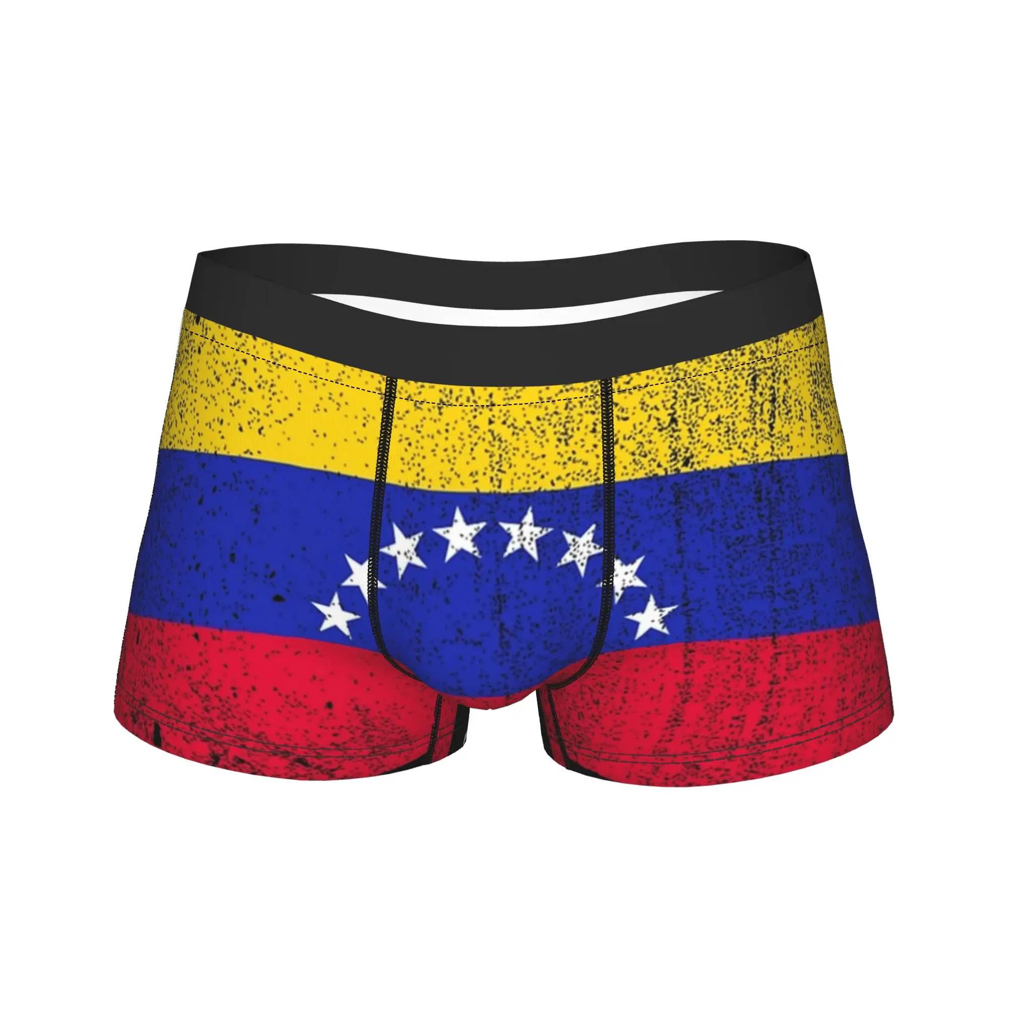 

Мужские трусы-боксеры с флагом Венесуэлы «Венесуэла Либре 2026», оригинальное дышащее нижнее белье
