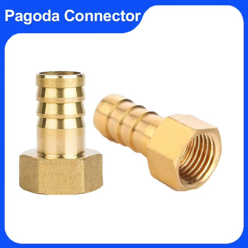 Pagoda Connector 6 8 10 12 14 16mm Hose Barb Connector Hose Tail Thread BSP 1/8