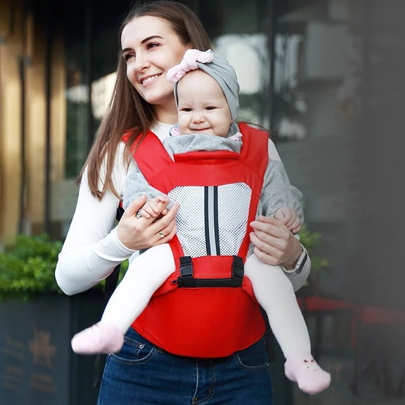

Ergonomic Baby Carrier with Hipseat, Infant Travel Backpack, Front-Facing Kangaroo Sling