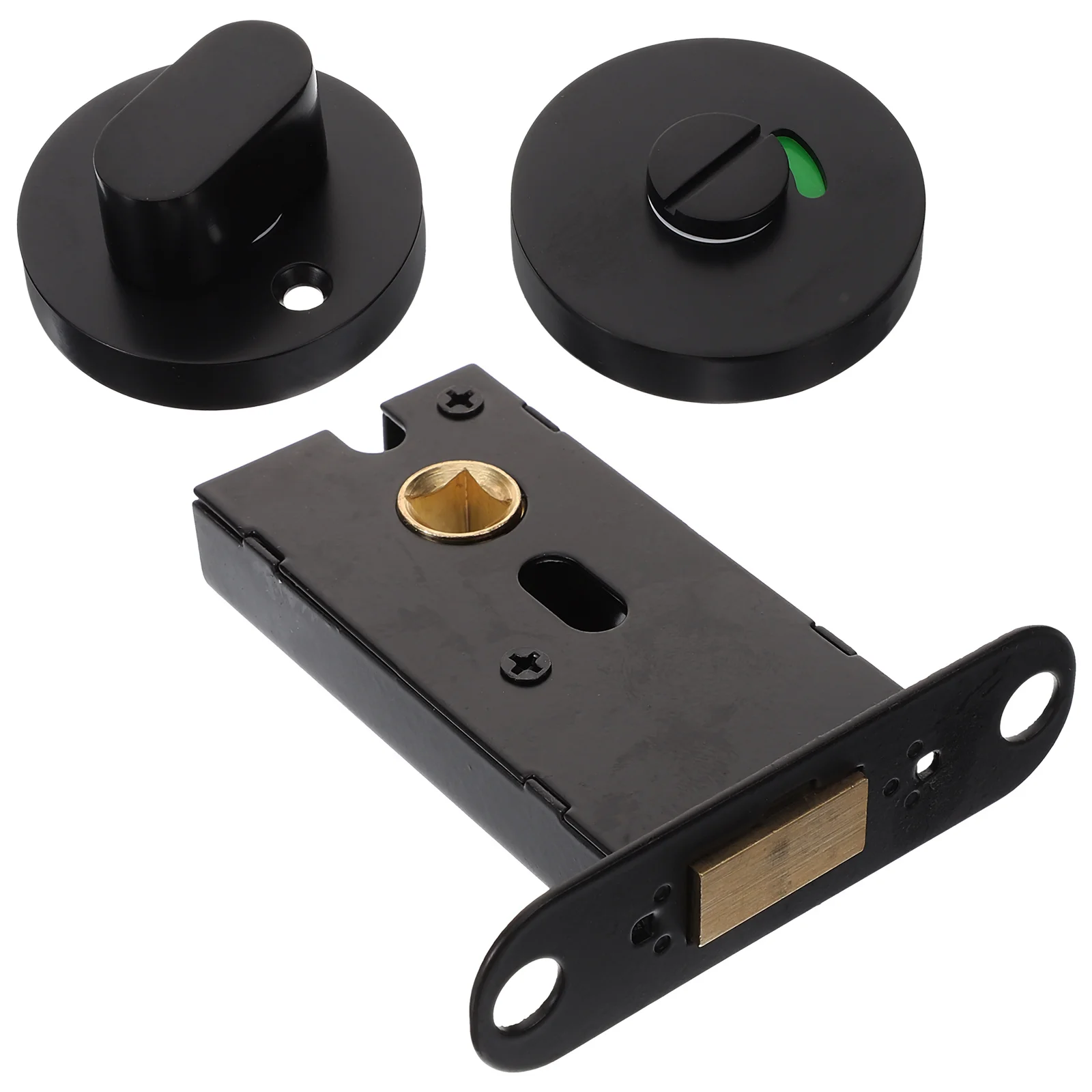 

Privacy Indicator Lock for Bathroom Door Zinc Alloy Commercial Toilet Lock with Status Display Easy Installation for Office Mall