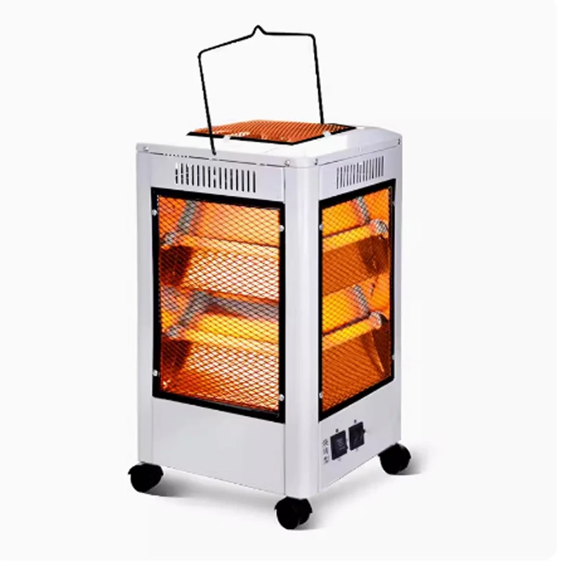 2kw Multifunctionele Luchtverwarmer Thuisgebruik Verwarming & Barbecue Dual-Use Vijfzijdige Snelheid Hete Elektrische Warmer Derde Versnelling Verstelbaar