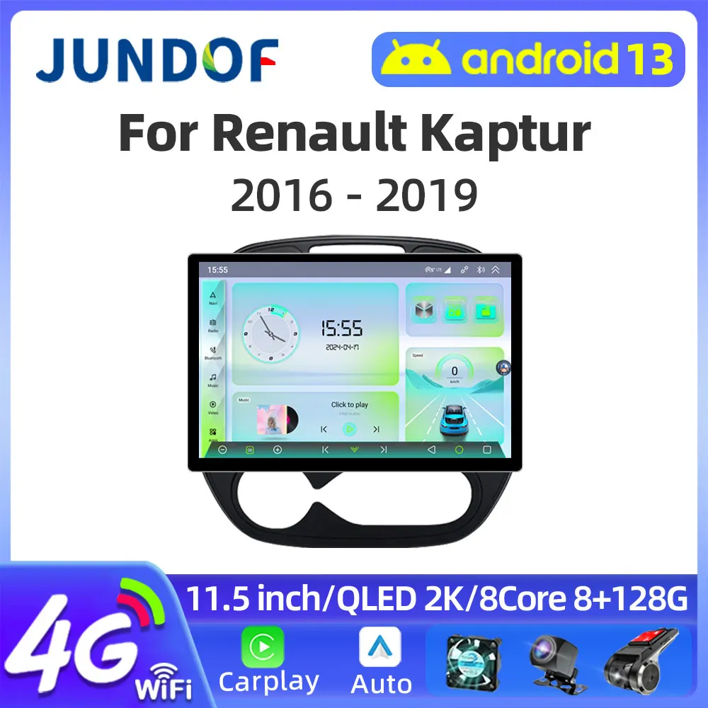 

11.5" inch 2000*1200P For Renault Kaptur Captur 2016-2019 Android Car Video Player Stereo GPS Navigation Carplay Autoradio 2 Din