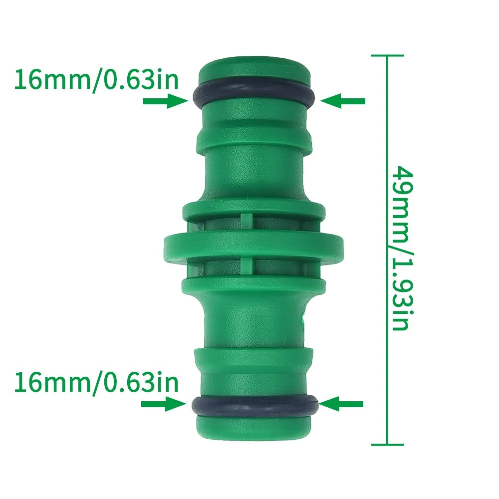 Connecteur rapide pour tuyau d'arrosage de jardin en ABS, extrémité de 1/2 pouces, raccord double mâle, adaptateur de joint, ensemble d'extension pour tube