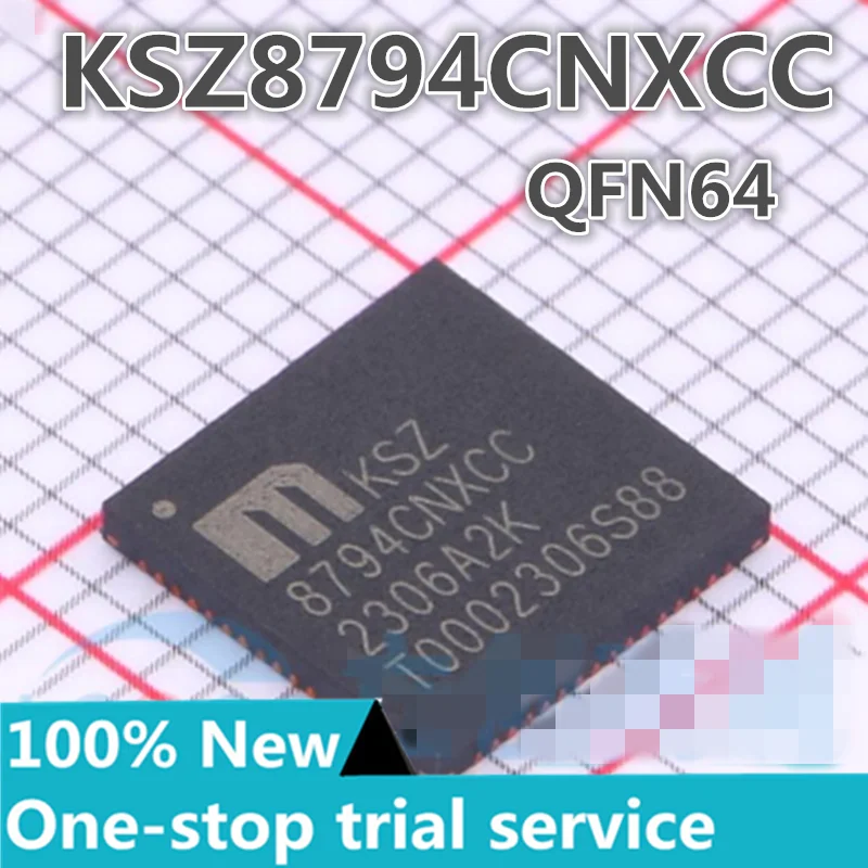 

2-50PCS KSZ8794CNXCC KSZ8794CNXCC-TR VQFN64 Ethernet transceiver chip IC % new original genuine