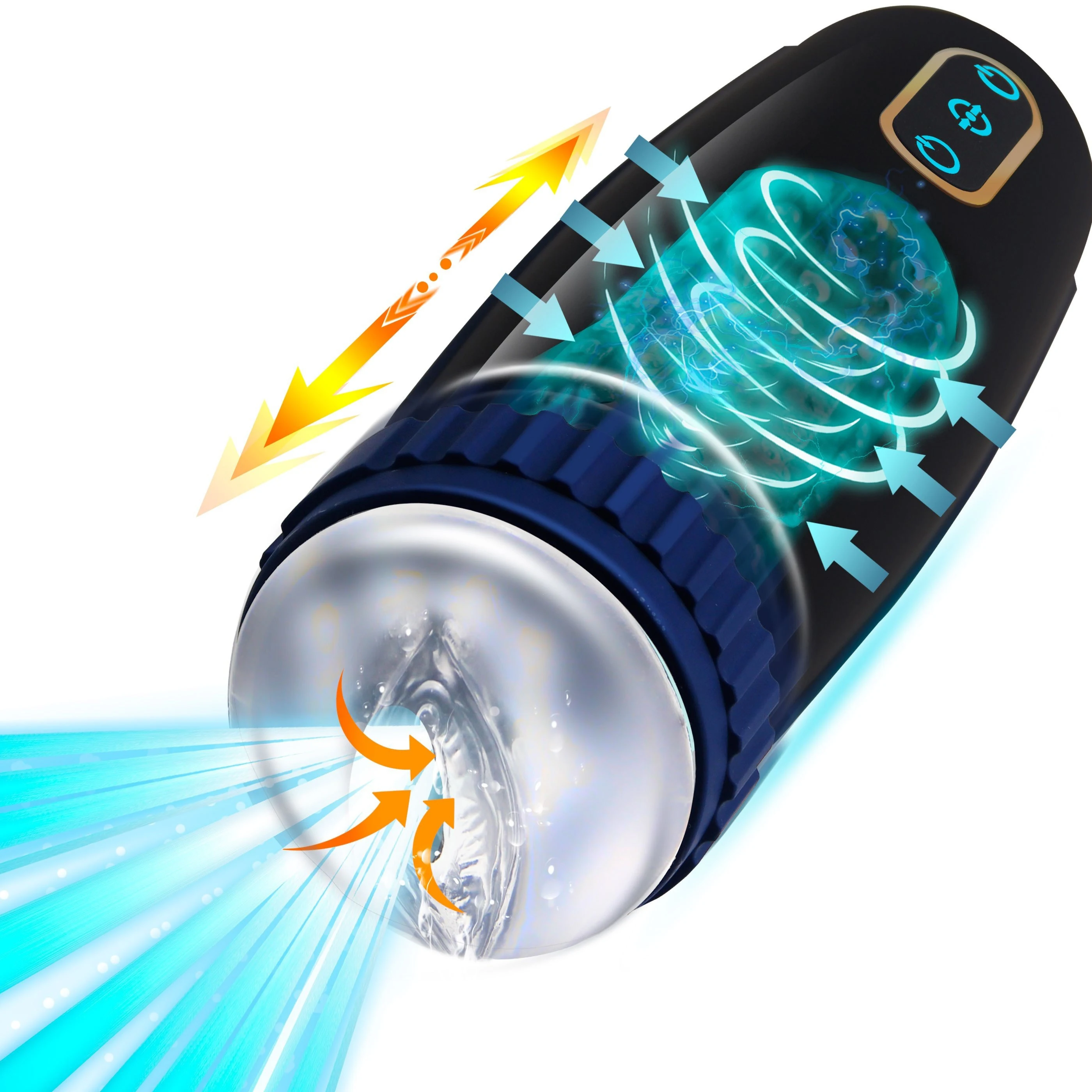 Male Masturbator Sex Toys for Men Fully Automatic Rotating Telescopic Sucking Automatic Blowjob Vaginas for Men Pocket Pussy