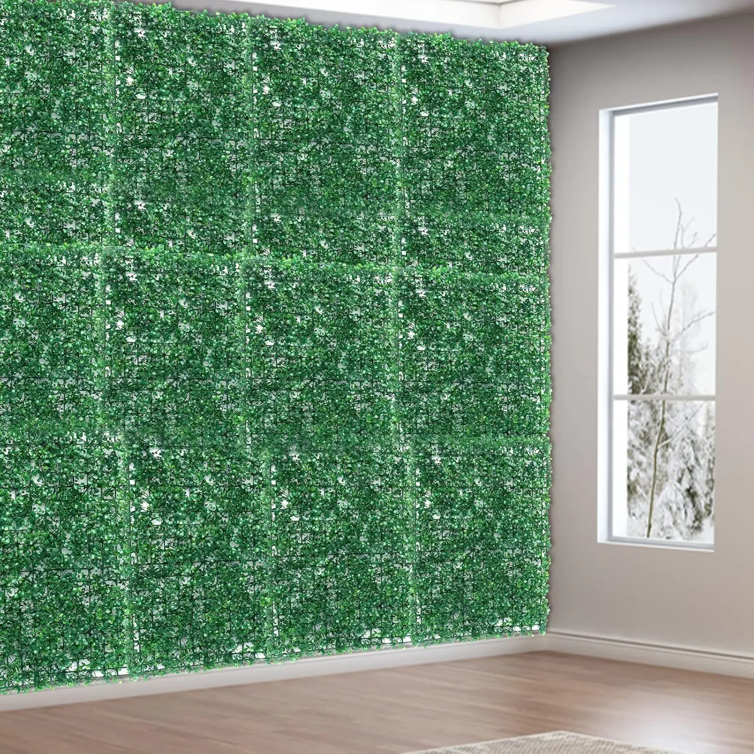 

Yiyibyus 12 шт. 24X16 дюймов искусственные самшитовые панели топиарий живой изгороди растение, настенный коврик для живой изгороди трава забор газон фон, конфиденциальность H